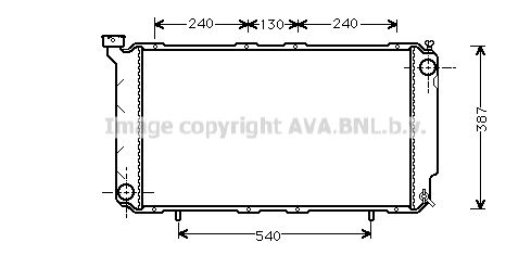 AVA QUALITY COOLING Радиатор, охлаждение двигателя SUA2010